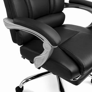 Sillón de Oficina Negro/Plateado