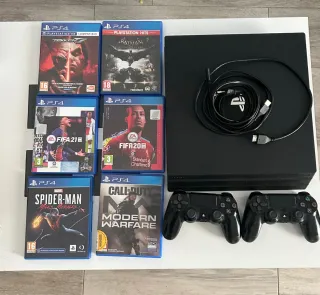 PS4 Pro + 2 Mandos + 6 Juegos