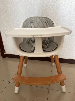 Trona Kinderkraft bebé madera gris