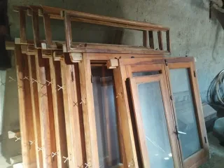 Ventanas de madera con cristal