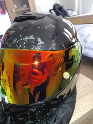 Casco Scorpion R1 Onyx Carbono Forjado T/L