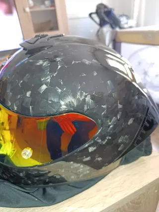 Casco Scorpion R1 Onyx Carbono Forjado T/L