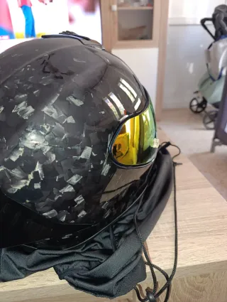 Casco Scorpion R1 Onyx Carbono Forjado T/L