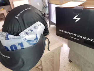 Casco Scorpion R1 Onyx Carbono Forjado T/L