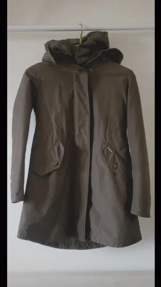 Piumino Woolrich donna verde oliva