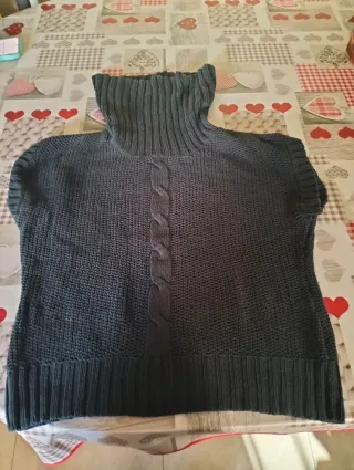 Chaleco punto cuello alto
