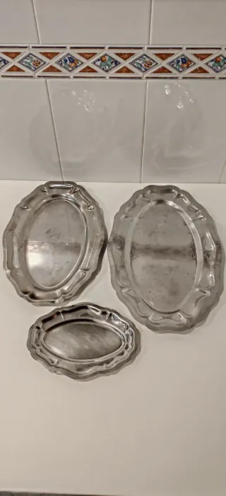 Bandejas Acero Inoxidable Set 3