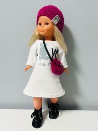 Conjunto Nancy: Vestido, Bolso y Gorro