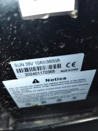 Bici Eléctrica Plegable Negra