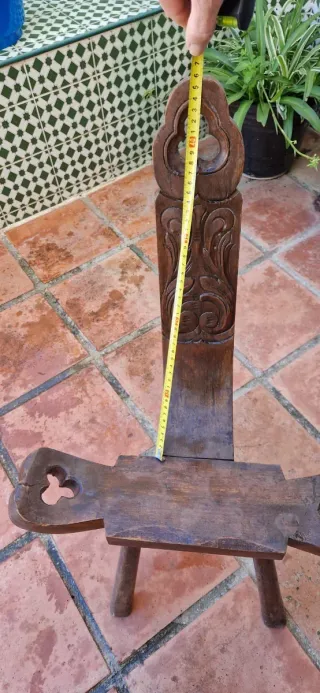 Silla antigua paridera española madera