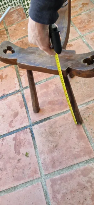 Silla antigua paridera española madera