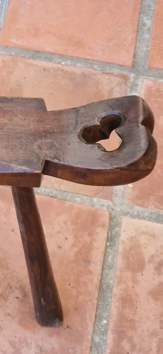 Silla antigua paridera española madera