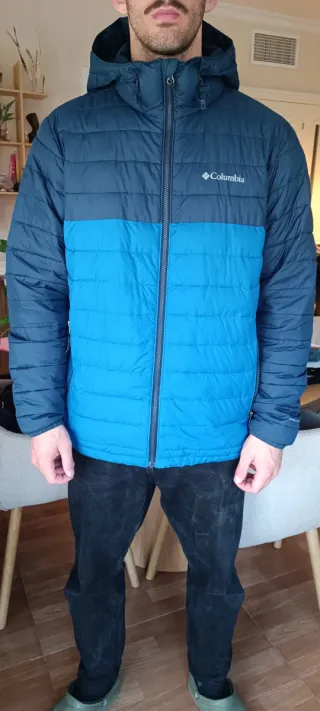 Chaquetón Columbia Hombre Azul y Negro