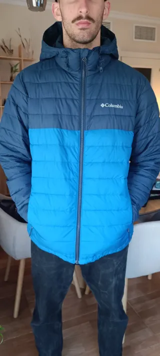 Chaquetón Columbia Hombre Azul y Negro