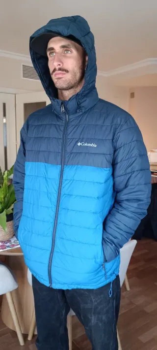 Chaquetón Columbia Hombre Azul y Negro