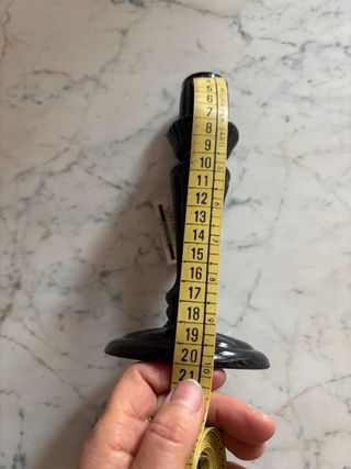 Coppia Candelabri Vetro Colorato