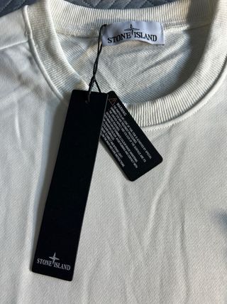Sudadera Stone Island Blanca Talla L