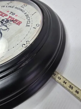 Orologio da parete vintage con bici