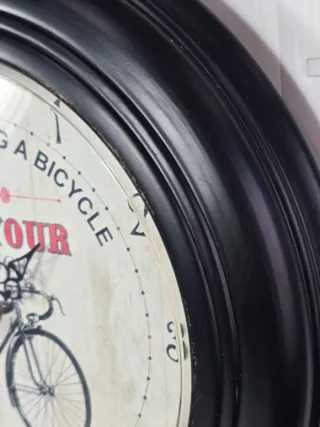 Orologio da parete vintage con bici