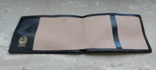 Portafoglio Carimmo vintage pelle nero oro