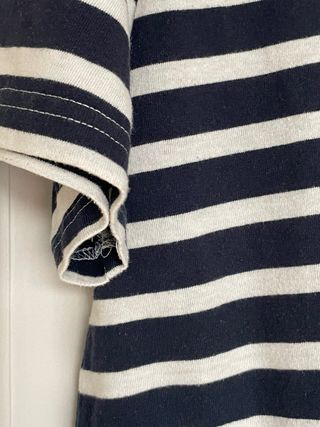 Camiseta rayas marino y blanco