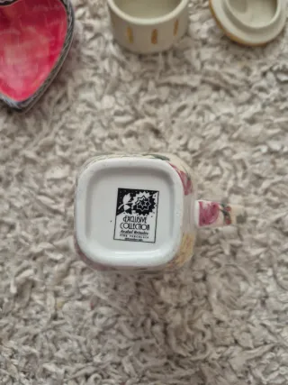 Set 3 Oggetti Decorativi Cuore Angelo Tazza