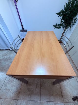 Tavolo da cucina Perbufer con cassetto e 2 sedie