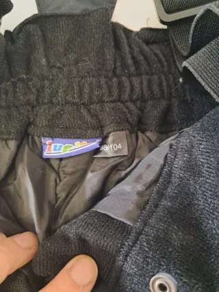 Pantalón esquí niña negro T.98/104