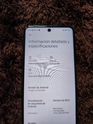 Xiaomi Redmi Note 9 Pro Azul/Verde
