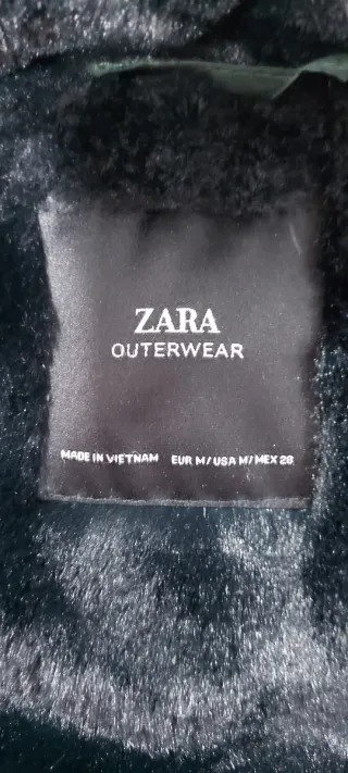 Chaquetòn, chaqueta, Plumas verde con capucha, de