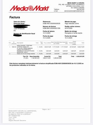 iPhone 17 Pro Max 256GB Naranja