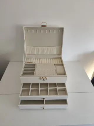 Joyero 3 Niveles Blanco