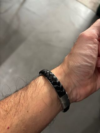 Pulsera Swarovski Piel y Cristal Hombre