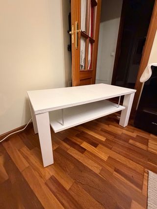 Mesa de centro blanca moderna