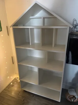 Estantería Casita Madera Grande Blanca