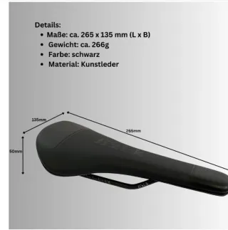 Sillín de bicicleta negro. Fizik Taiga.