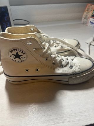 Converse All Star Beige/Blanco Talla 37