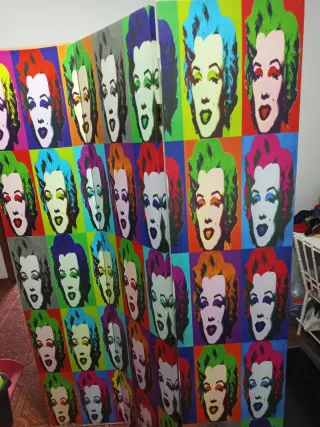 Biombo Marilyn Monroe Multicolor