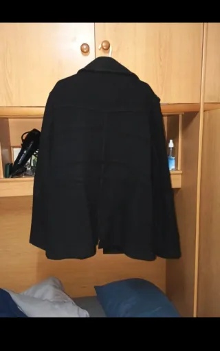 Parka Negra Zara Hombre