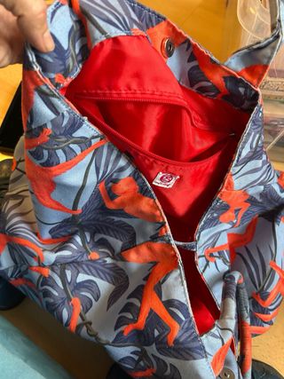 Bolso tela arte con monedero