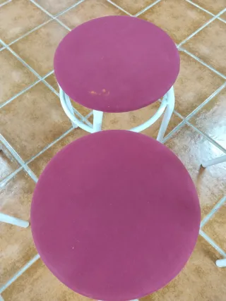 Juego 2 sillas cocina tubo más 2 taburetes