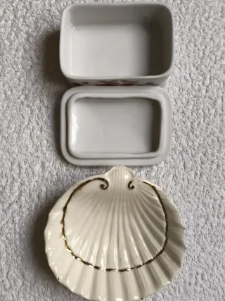 JUEGO TOCADOR BAÑO LAVABO PORCELANA RETRO AÑOS 60