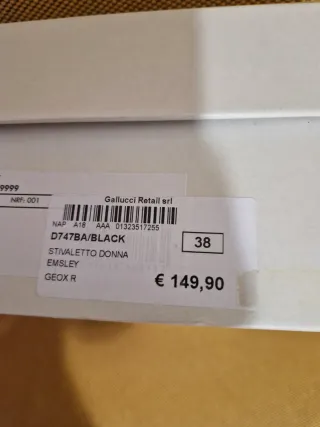 Stivaletti Geox n.38 Pelle Nera