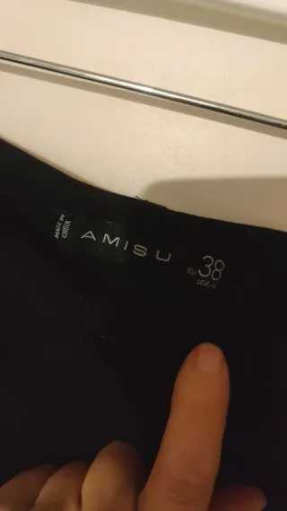 Pantalón vestir negro pata ancha A ESTRENAR