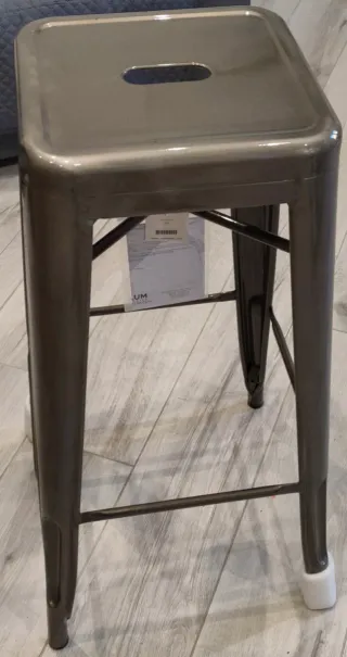 Sgabello Sklum Lix 75 cm Grigio spazzolato Nuovo