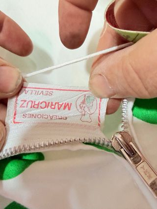 Traje Flamenca Mujer Lunares Verde Talla Única