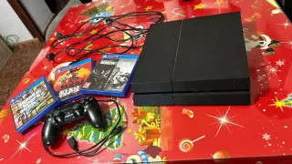 PS4 FAT 1TB Negra + 3 Juegos + Mando