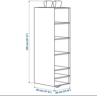 Organizador armario ikea Skubb 6 compartimentos