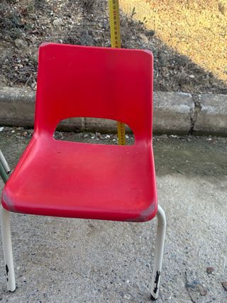 Conjunto 3 Sillas Escolares Niños Antiguas