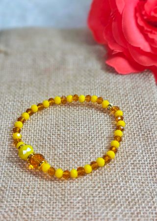 Ilde de Oshun elastico de cristal y acero